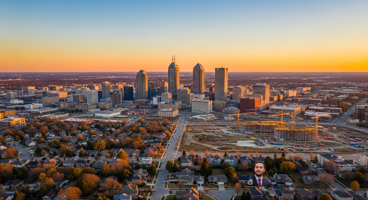 Midwest coverage — Indianapolis skyline aerial view